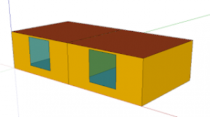 TRNSYS3Dを使ってみる、その3（間仕切り壁を作る）