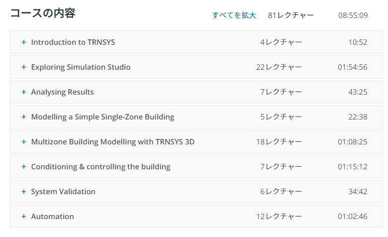 TRNSYS.GURUのオンラインラーニングコース