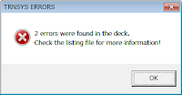 TRNSYS使いへの道　エラー対策