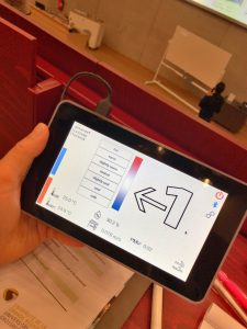 Androidタブレットで動作する、モニタリングのアプリケーション