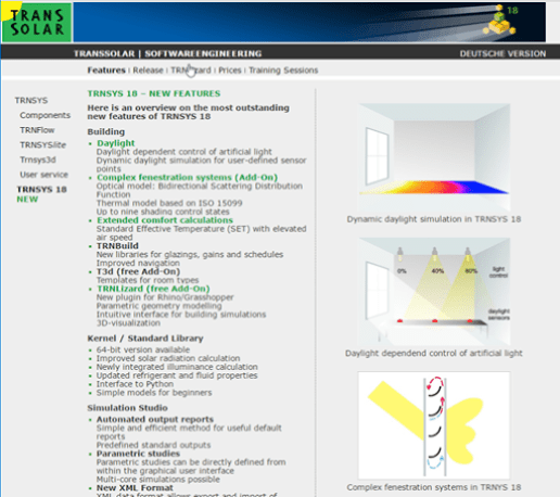 TRNSYS18の情報が徐々に公開されています