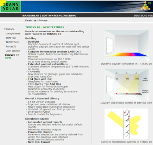 TRNSYS18の最新情報が。。。